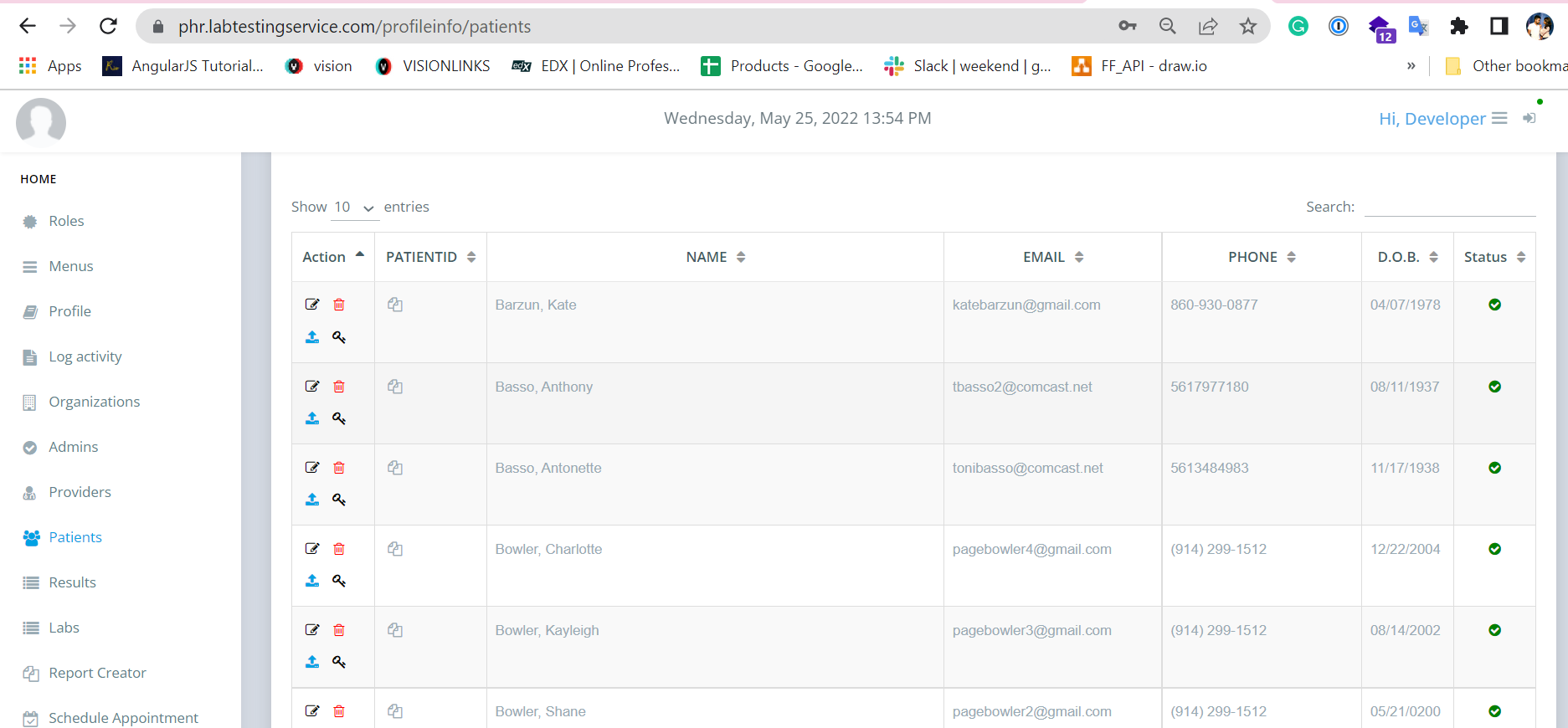 WellCentrex Patient Lab screenshot 2